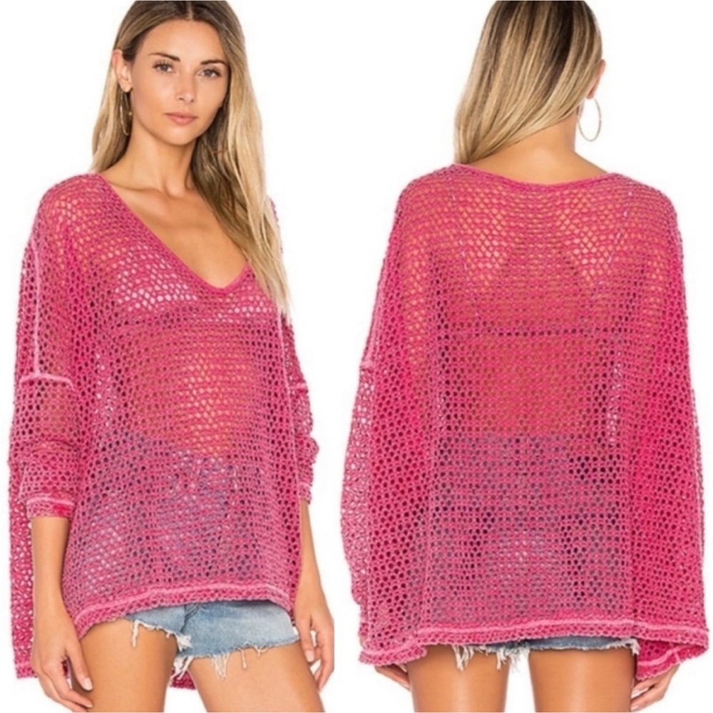 Free People Napa Oversized Long Sleeve Knit Top - Picture 3 of 13